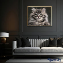 Cargar imagen en el visor de la galería, Pintar Por Números - Gato Pequeño - Figuredart - Animales Gatos