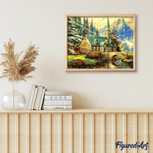 Cargar imagen en el visor de la galería, Pintar Por Números - Cabaña De Piedra - Figuredart - Paisajes