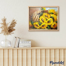 Cargar imagen en el visor de la galería, Pintar Por Números - Cesta De La Flor De Girasol - Figuredart - Flores