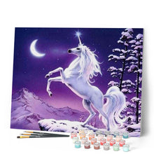 Cargar imagen en el visor de la galería, Pintar Por Números - Unicornio Luna - Figuredart - Animales