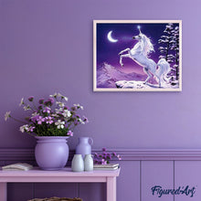 Cargar imagen en el visor de la galería, Pintar Por Números - Unicornio Luna - Figuredart - Animales