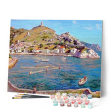 Cargar imagen en el visor de la galería, Pintar Por Números - Muelle Del Pueblo - Figuredart - Paisajes