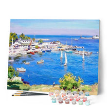 Cargar imagen en el visor de la galería, Pintar Por Números - Puerto 2 - Figuredart - Barcos Paisajes
