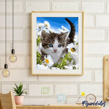 Cargar imagen en el visor de la galería, Pintar Por Números - Gato Salvaje - Figuredart - Animales Gatos