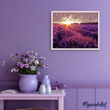 Cargar imagen en el visor de la galería, Pintar Por Números - Provenza Lavanda - Figuredart - Flores Paisajes