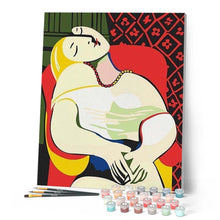 Cargar imagen en el visor de la galería, Pintar Por Números - Picasso - Figuredart - Picasso Principiantes Reproducción De Obras De Arte