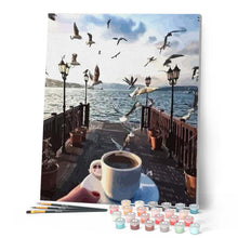 Cargar imagen en el visor de la galería, Pintar Por Números - Gaviotas - Figuredart - Paisajes