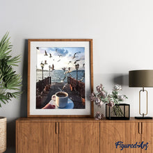 Cargar imagen en el visor de la galería, Pintar Por Números - Gaviotas - Figuredart - Paisajes