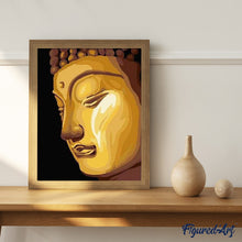 Cargar imagen en el visor de la galería, Pintar Por Números - Buda Dorado - Figuredart - Principiantes Religión Retrato