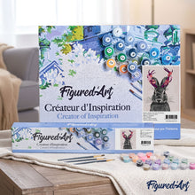 Cargar imagen en el visor de la galería, Pintar Por Números - Conejo Con Una Flor - Figuredart - Animales