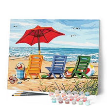 Cargar imagen en el visor de la galería, Pintar Por Números - Sillas De Playa - Figuredart - Paisajes