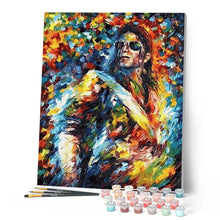 Cargar imagen en el visor de la galería, Pintar Por Números - Pintado De Michael Jackson - Figuredart - Pop Art Retrato