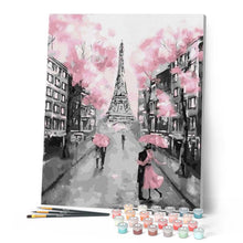 Cargar imagen en el visor de la galería, Pintar Por Números - Torre Rosa 1 - Figuredart - Ciudades