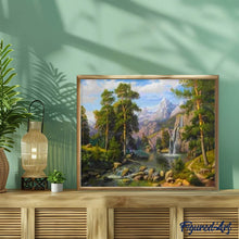 Cargar imagen en el visor de la galería, Pintar Por Números - Cascadas En El Bosque - Figuredart - Paisajes