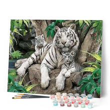 Cargar imagen en el visor de la galería, Pintar Por Números - El Tamaño Del Tigre Blanco - Figuredart - Animales Tigres