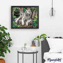 Cargar imagen en el visor de la galería, Pintar Por Números - El Tamaño Del Tigre Blanco - Figuredart - Animales Tigres