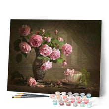Cargar imagen en el visor de la galería, Pintar Por Números - Flores Retro - Figuredart - Flores
