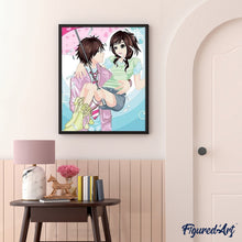 Cargar imagen en el visor de la galería, Pintar Por Números - Amor Feliz Pareja - Figuredart - Infantil Romanticismo