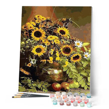 Cargar imagen en el visor de la galería, Pintar Por Números - Girasoles 2 - Figuredart - Paisajes