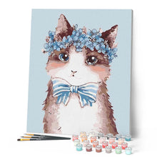 Cargar imagen en el visor de la galería, Pintar Por Números - Señora Gatita - Figuredart - Animales Gatos