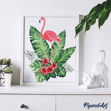 Cargar imagen en el visor de la galería, Pintar Por Números - Flores Del Flamenco - Figuredart - Flores
