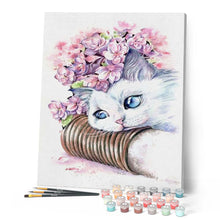Cargar imagen en el visor de la galería, Pintar Por Números - Gatito 1 - Figuredart - Animales Flores