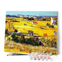Cargar imagen en el visor de la galería, Pintar Por Números - La Cosecha - Van Gogh - Figuredart - Paisajes Reproducción De Obras De Arte Van Gogh