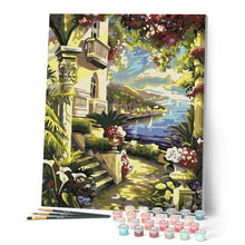 Cargar imagen en el visor de la galería, Pintar Por Números - Pabellón En La Playa - Figuredart - Paisajes