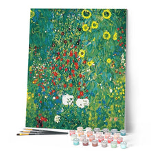 Cargar imagen en el visor de la galería, Pintar Por Números - Kerim - Jardín De Girasol - Figuredart - Reproducción De Obras De Arte
