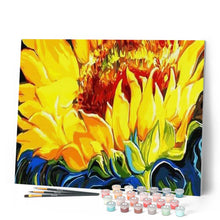 Cargar imagen en el visor de la galería, Pintar Por Números - Girasol Amarillo - Figuredart - Flores