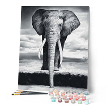 Cargar imagen en el visor de la galería, Pintar Por Números - Elefante Gris - Figuredart - Animales Elefantes