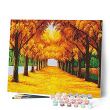 Cargar imagen en el visor de la galería, Pintar Por Números - Avenida Dorada - Figuredart - Paisajes