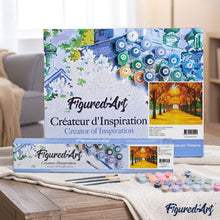 Cargar imagen en el visor de la galería, Pintar Por Números - Avenida Dorada - Figuredart - Paisajes
