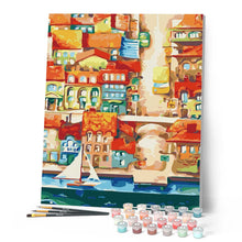 Cargar imagen en el visor de la galería, Pintar Por Números - Calles De La Ciudad 1 - Figuredart - Ciudades
