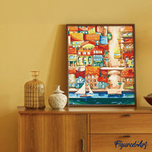 Cargar imagen en el visor de la galería, Pintar Por Números - Calles De La Ciudad 1 - Figuredart - Ciudades