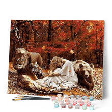 Cargar imagen en el visor de la galería, Pintar Por Números - Leones Tigres Y Osos - Figuredart - Animales Leones Osos Tigres