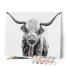 Cargar imagen en el visor de la galería, Pintar Por Números - Yak Gris - Figuredart - Animales
