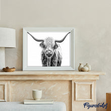 Cargar imagen en el visor de la galería, Pintar Por Números - Yak Gris - Figuredart - Animales