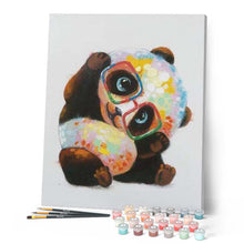Cargar imagen en el visor de la galería, Pintar Por Números - Panda Con Gafas - Figuredart - Animales Pandas