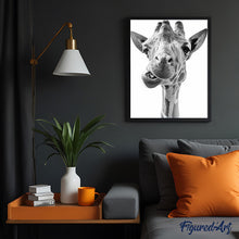 Cargar imagen en el visor de la galería, Pintar Por Números - Jirafa Gris - Figuredart - Animales Jirafas