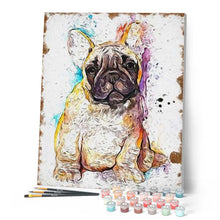 Cargar imagen en el visor de la galería, Pintar Por Números - Perro Marrón - Figuredart - Animales Perros