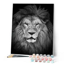 Cargar imagen en el visor de la galería, Pintar Por Números - Cabeza De León - Figuredart - Animales Leones
