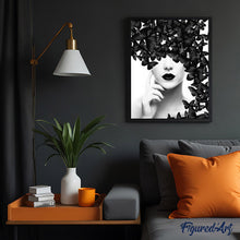 Cargar imagen en el visor de la galería, Pintar Por Números - Belleza De La Mariposa - Figuredart - Mariposas Retrato