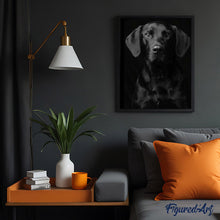 Cargar imagen en el visor de la galería, Pintar Por Números - Perro Negro 1 - Figuredart - Animales Perros
