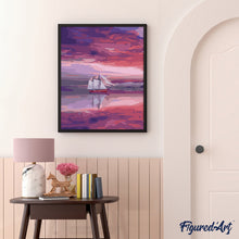 Cargar imagen en el visor de la galería, Pintar Por Números - Velero Mar Rojo - Figuredart - Barcos Paisajes