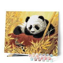 Cargar imagen en el visor de la galería, Pintar Por Números - Panda Y Pájaro - Figuredart - Animales Pandas Pájaros