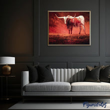 Cargar imagen en el visor de la galería, Pintar Por Números - Toro Rojo - Figuredart - Animales