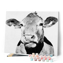 Cargar imagen en el visor de la galería, Pintar Por Números - Ganado Gri - Figuredart - Animales