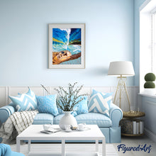 Cargar imagen en el visor de la galería, Pintar Por Números - Ola En La Playa - Figuredart - Paisajes