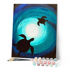 Cargar imagen en el visor de la galería, Pintar Por Números - Tortugas Vortex - Figuredart - Animales Principiantes